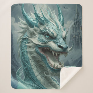 Couverture Sherpa Epic Blue Storm Dragon