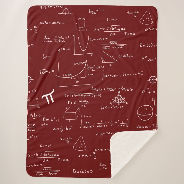 Couverture Sherpa équations mathématiques de marron Formules algèbre (Devant)
