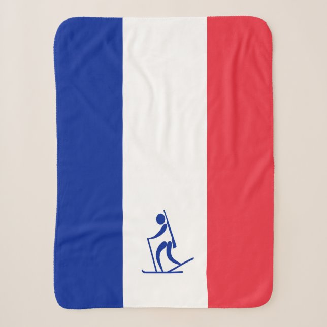 Couverture Sherpa Équipe Biathalon France (Devant)
