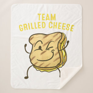 Couverture Sherpa Équipe cool Fromage Grillé Cadeau Drôle Squad Toas