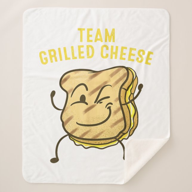 Couverture Sherpa Équipe cool Fromage Grillé Cadeau Drôle Squad Toas (Devant)