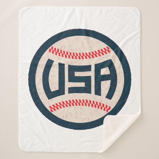 Couverture Sherpa Équipe USA Baseball (Devant)