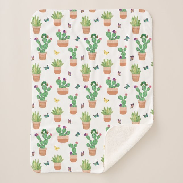 Couverture Sherpa Eric Carle | Caterpillar, Cactus et Papillon Pa (Devant)