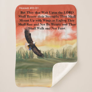 Couverture Sherpa Esaïe 40:31 Eagle Écriture