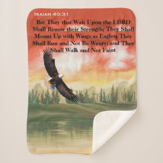 Couverture Sherpa Esaïe 40:31 Eagle Écriture
