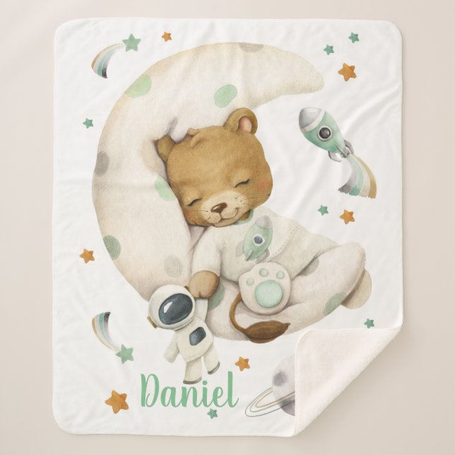 Couverture Sherpa Espace Lion Sherpa Blanche (Devant)