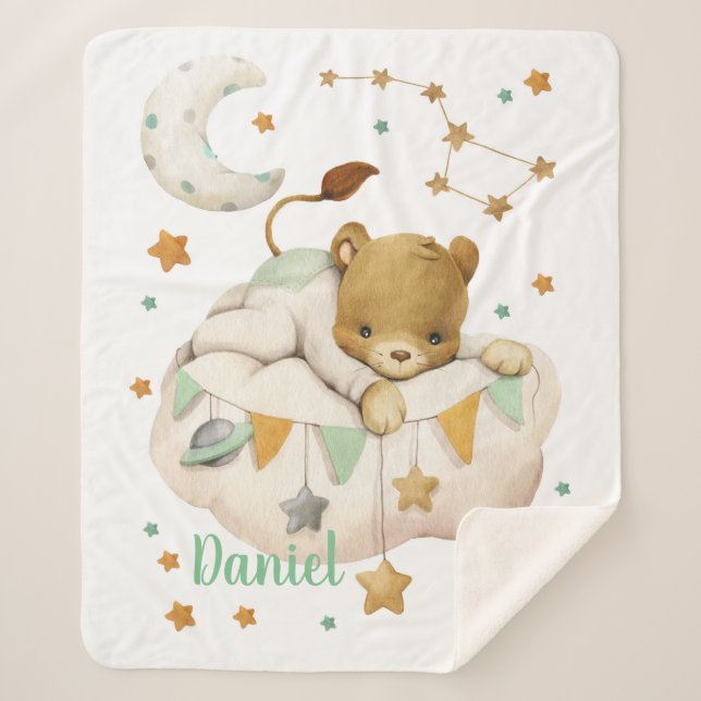 Couverture Sherpa Espace Lion Sherpa Blanche (Devant)