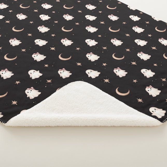 Couverture Sherpa esthétique gothique pastel Halloween (3/4)