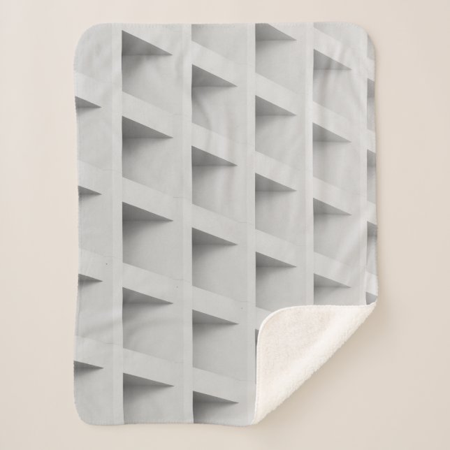 Couverture Sherpa étagère cubique blanche (Devant)