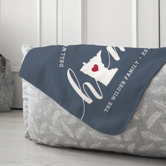 Couverture Sherpa État d'origine du Minnesota Personnalisé (Créateur téléchargé)