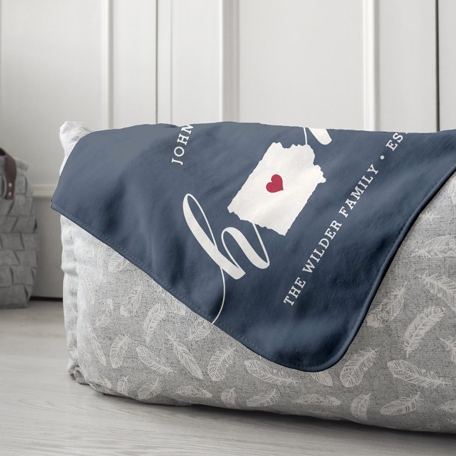 Couverture Sherpa État d'origine Iowa Personnalisé (Créateur téléchargé)