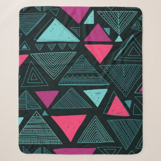 Couverture Sherpa Ethnic Tribal Boho : Doodle Vintage.