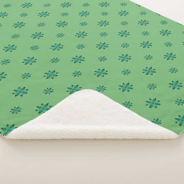 Couverture Sherpa Étoile Verte (3/4)