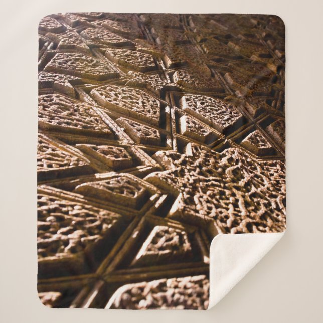 Couverture Sherpa Étoiles d'argile neutres (Devant)