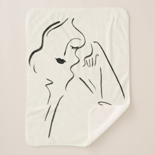 Couverture Sherpa Étude simple - Croquis d'une dame