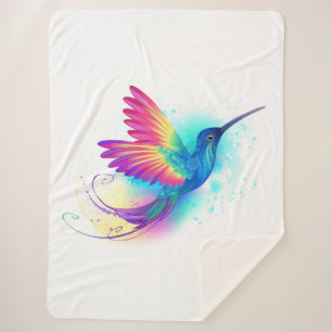 Couverture Sherpa Exotic Rainbow Hummingbird