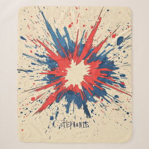 Couverture Sherpa Explosion d'art pop de style comique (5)