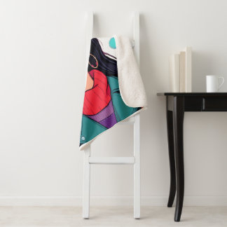 Couverture Sherpa Extra Large Cozy Sherpa Blanket – Autumn Girl Art