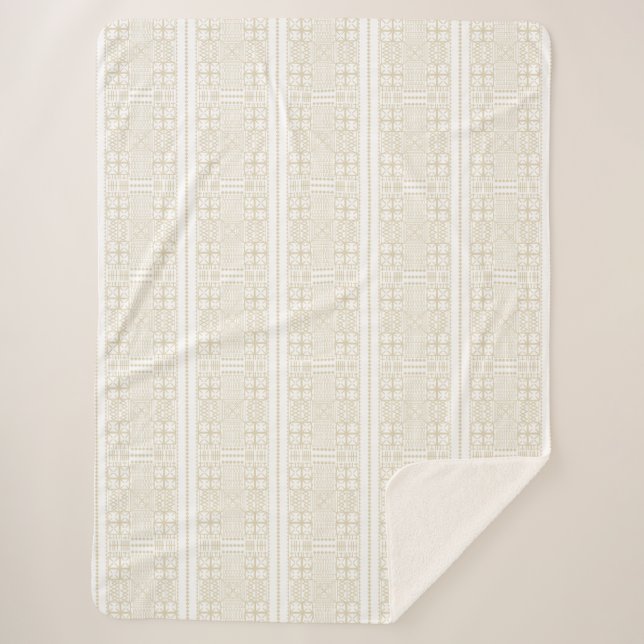 Couverture Sherpa Eye-Rolling Beauty Wodaabe Geometric (Devant)