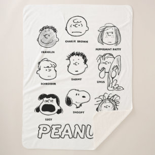 Couverture Sherpa Faces d'arachides