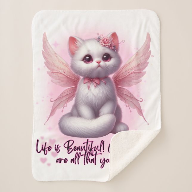 Couverture Sherpa Fairy Whiskers of Love (Devant)