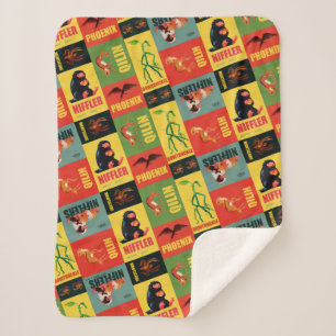 Couverture Sherpa Fantastic Beasts Motif Vintage