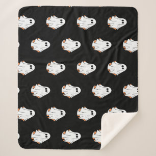 Couverture Sherpa Fantôme d'Halloween, Halloween drôle, fête d'Hallo