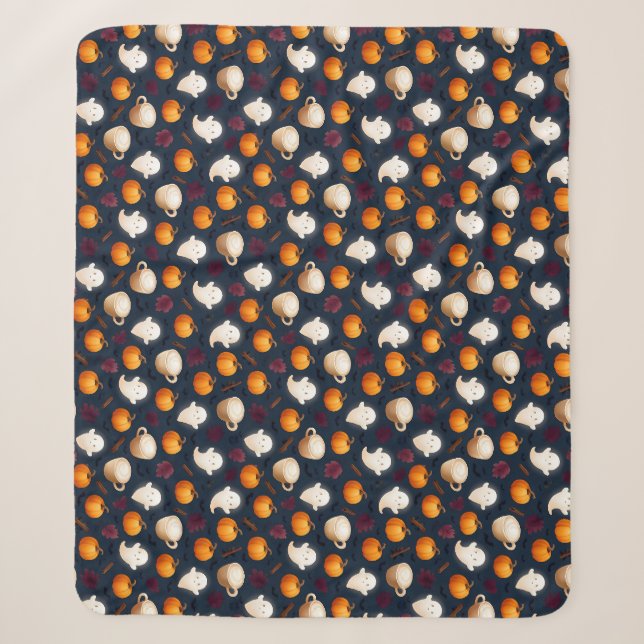 Couverture Sherpa Fantômes au parfum de citrouille épicée (Devant)