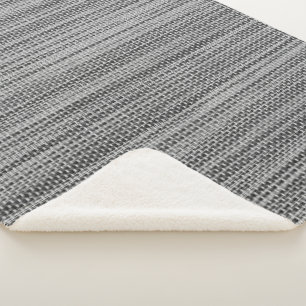 Couverture Sherpa Faux Grey Coton Sherpa Blanket