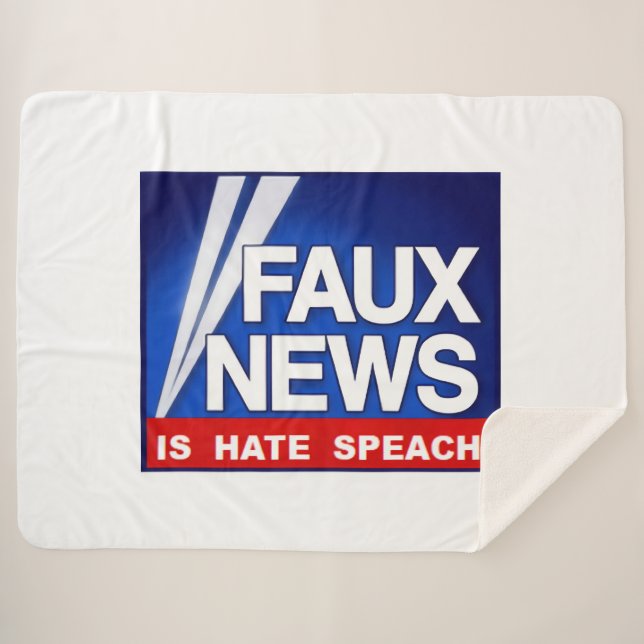 Couverture Sherpa Faux News (Devant (Horizontal))