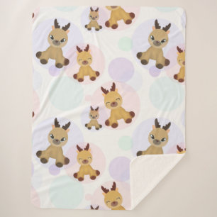 Couverture Sherpa Fawns Bambi.