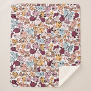 Couverture Sherpa féministe de fu rose