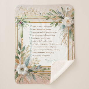 Couverture Sherpa ✝️ Femme du pasteur épouse apprécient Merci cadeau