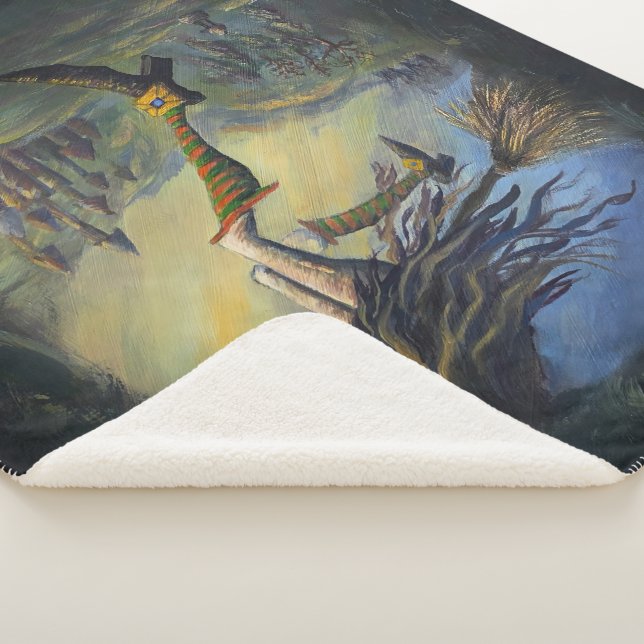 Couverture Sherpa Femme Sorcière (3/4)