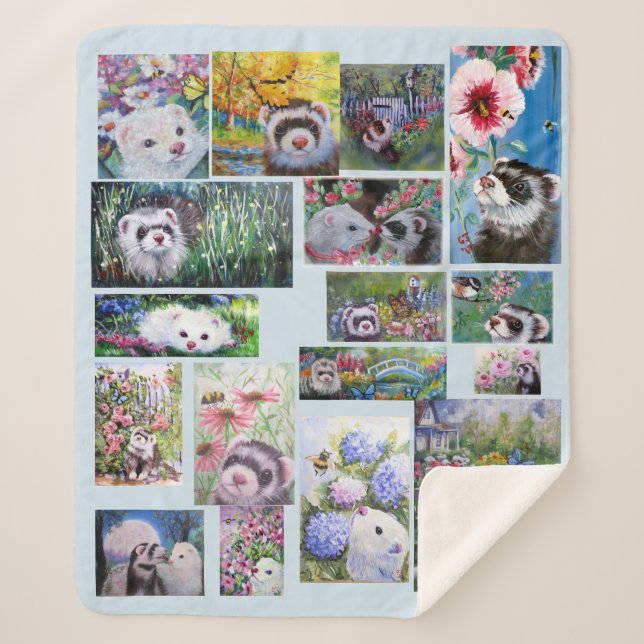 Couverture Sherpa Ferret Sherpa Blanket (Devant)