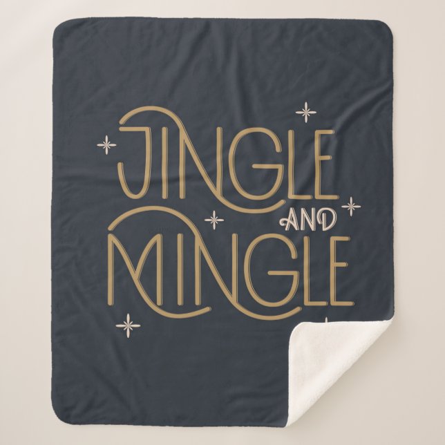 Couverture Sherpa Festive Jingle et Mingle Holiday Design (Devant)