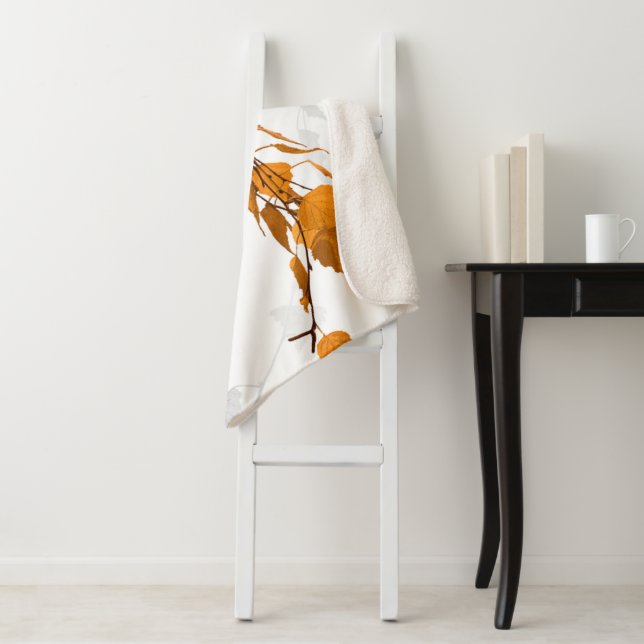 Couverture Sherpa Feuilles d'automne 2 (En situation)