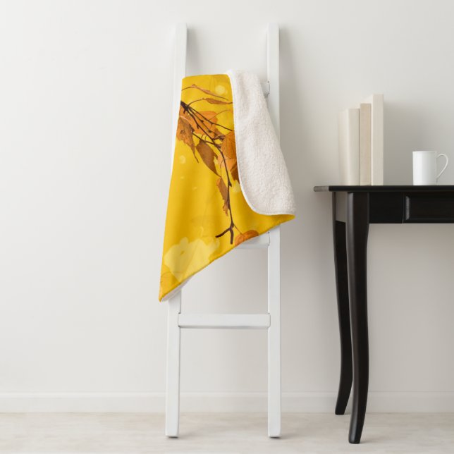 Couverture Sherpa Feuilles d'automne 3 (En situation)