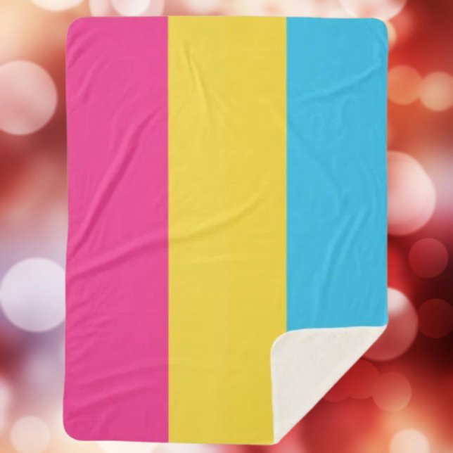 Couverture Sherpa Fière Pansexuelle (Créateur téléchargé)