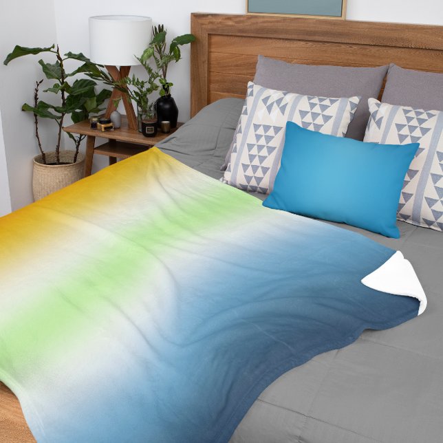Couverture Sherpa Fierté Agender AroAce à dégradé (Créateur téléchargé)