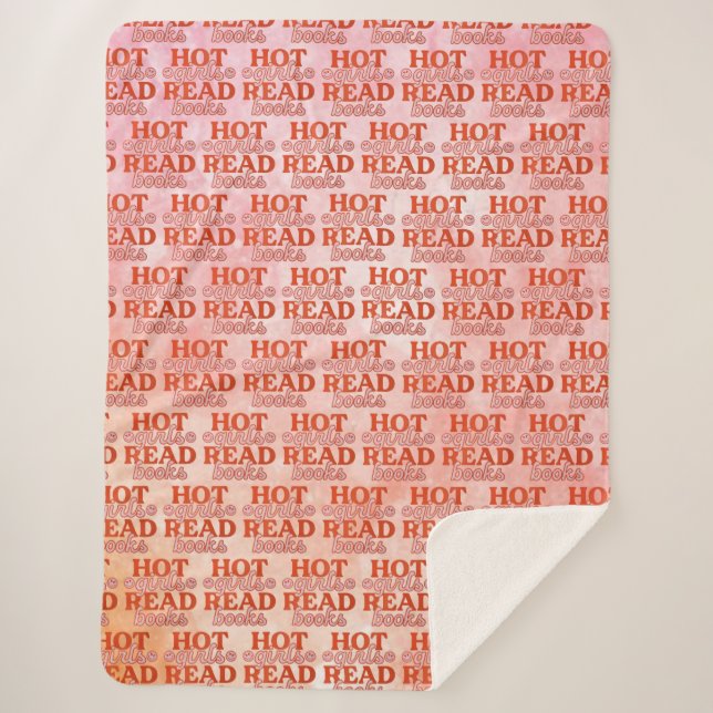 Couverture Sherpa Filles Chaudes Lisent Des Livres (Devant)