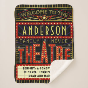 Couverture Sherpa Film Theatre Marquee Home Cinéma   Nom personnali