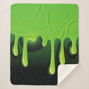 Couverture Sherpa fine verte