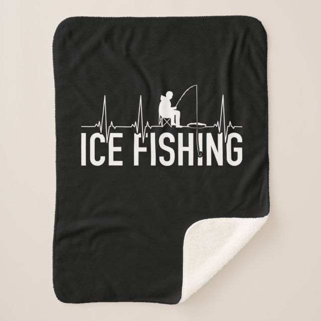 Couverture Sherpa Fisher Ice Fishing Hearbeat (Devant)