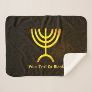 Couverture Sherpa Flamme de Menorah