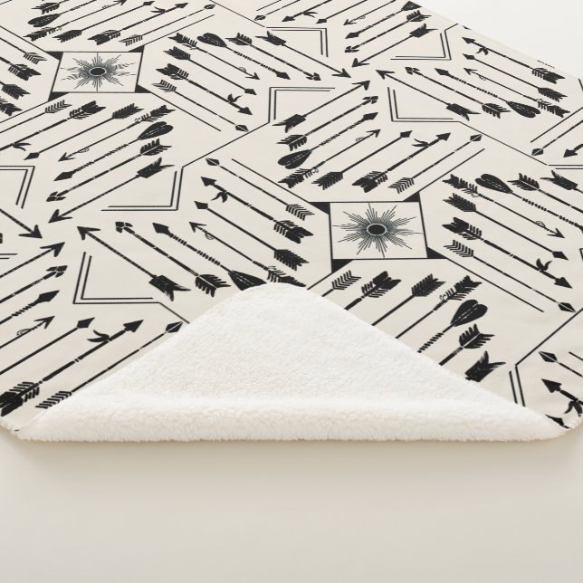 Couverture Sherpa Flèches Boho et Sun V12 ID748 (3/4)