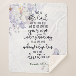Couverture Sherpa Fleur de confiance dans le Seigneur