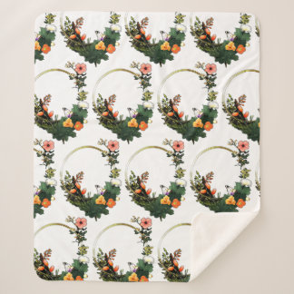 Couverture Sherpa Fleur g