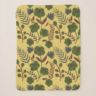 Couverture Sherpa Fleurs et papillons floraux motifs sans soudure