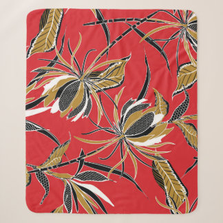 Couverture Sherpa Fleurs exotiques : Polka Dot Vintage